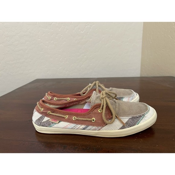 Vans Off The Wall Womens Chauffette Sneakers Shoes White VN-0SE9DST Lace Up 7M - Picture 3 of 6